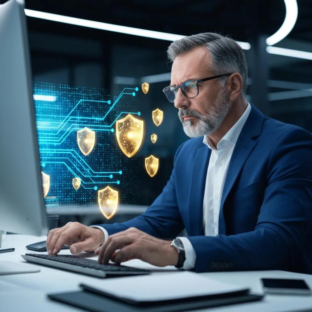 Cybersecurity consultant reviewing security controls and incident plans