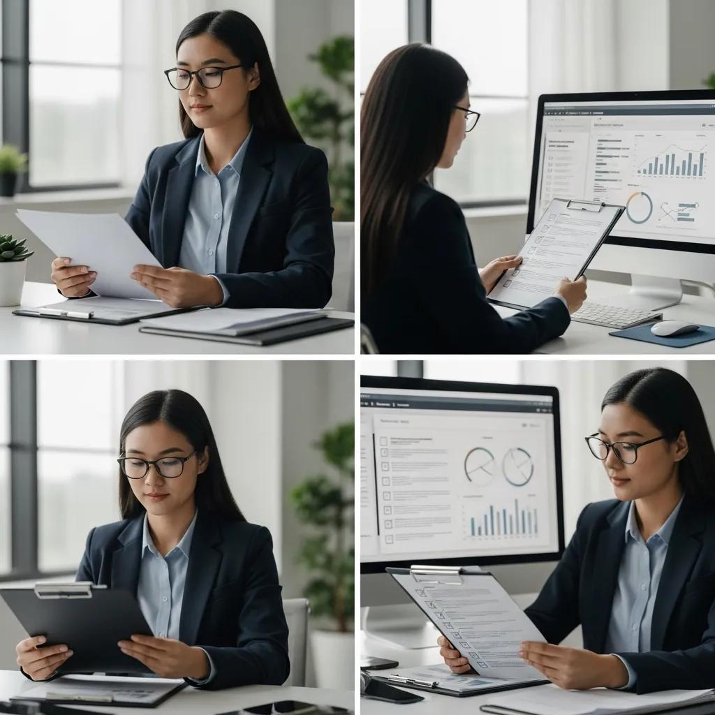 Compliance officer reviewing BCDR test documentation