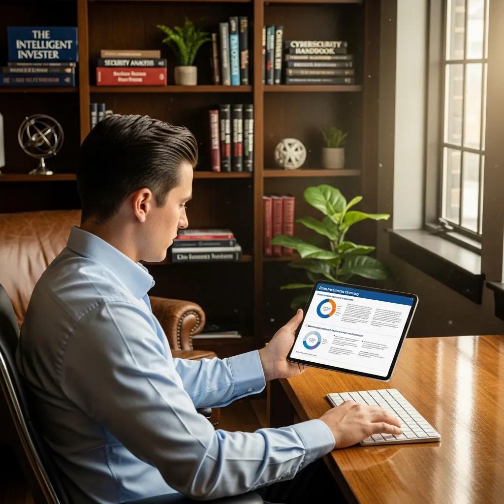 Analyst reviewing data protection and continuity plans